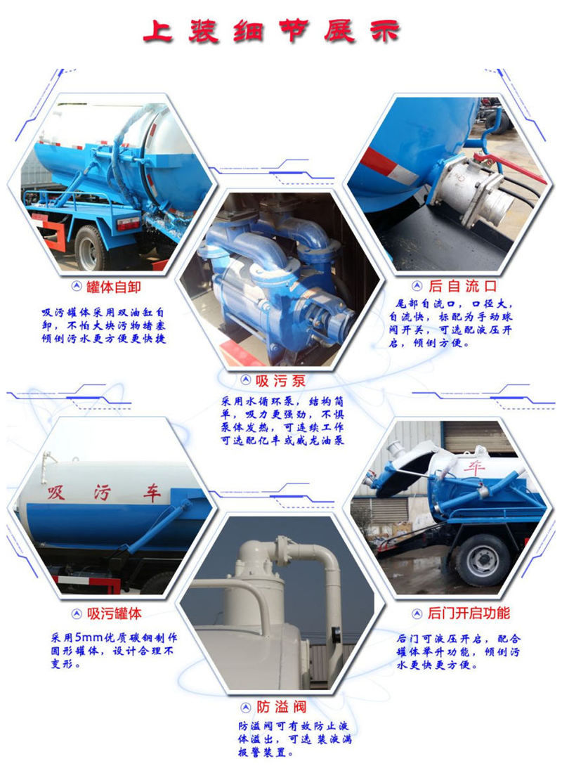 吸污車上裝細節展示