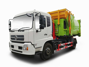 國(guó)五東風(fēng)天錦車(chē)廂可卸式垃圾車(chē)
