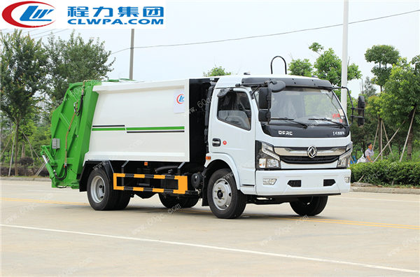 國六東風凱普特壓縮垃圾車交付煙臺某鄉村居委會