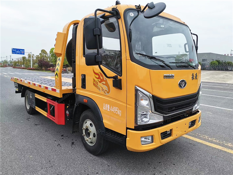 重汽豪曼一拖二藍(lán)牌清障車(chē)